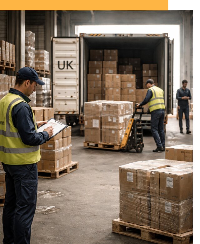 Доставка грузов из Великобритании с таможенным оформлением от 12906