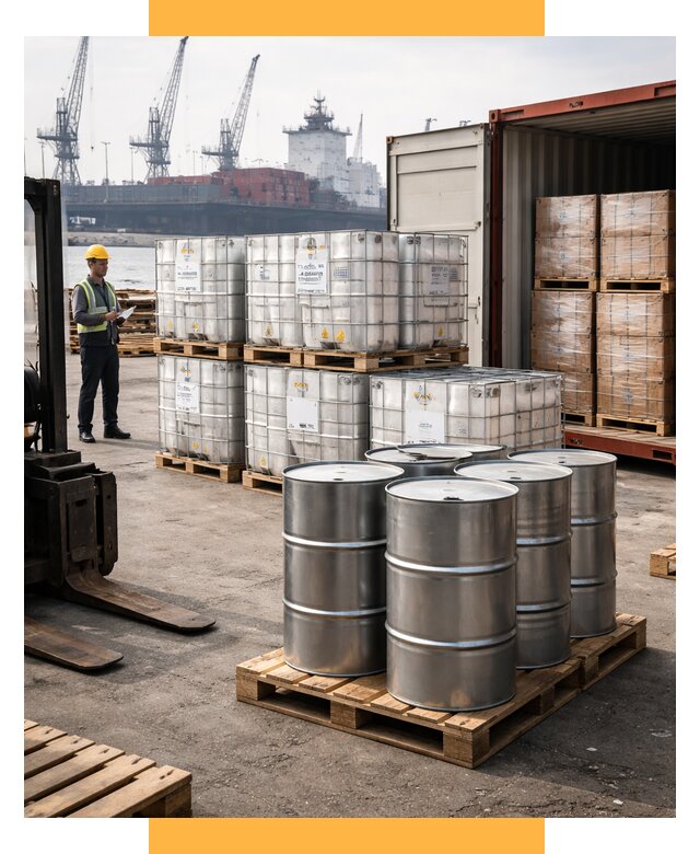 Доставка химического сырья из Индии от 258125 р. | СетСервис-Нвм