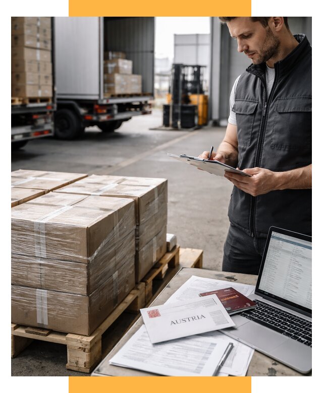 Доставка в Австрию от 67113 р. Логистика и экспорт СетСервис-Нвм