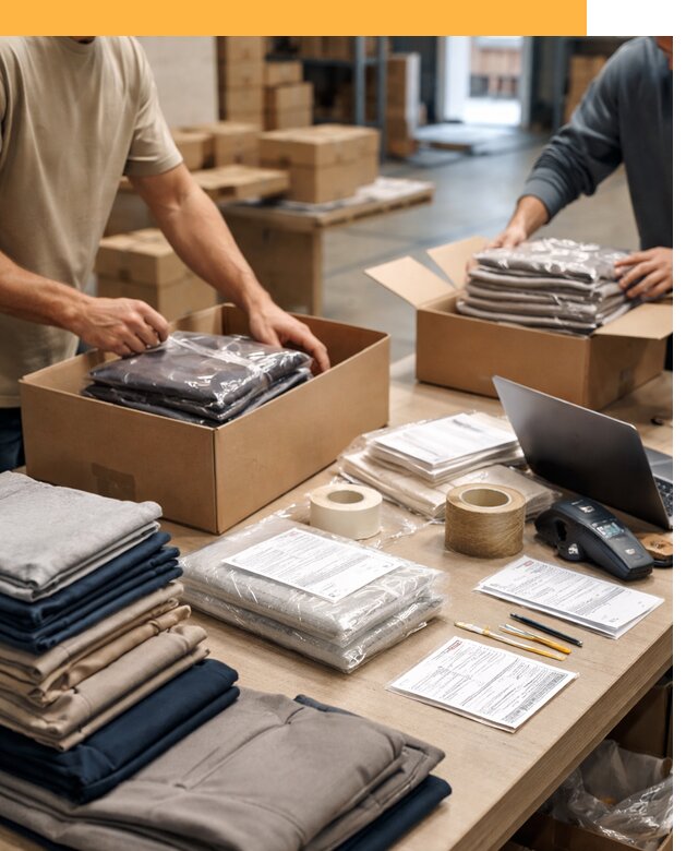 Перевозка одежды по миру от 7744 руб. с таможенным оформлением