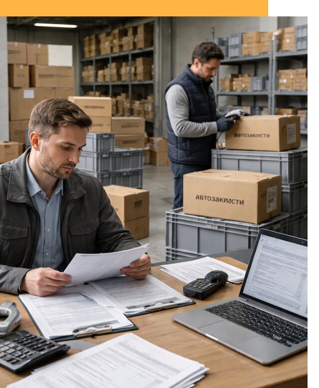 Таможенное оформление автозапчастей по выгодным тарифам от 8776